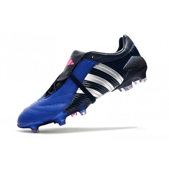 Adidas Predator Pulse Low FG UCL Black Blue Silver Soccer Cleats