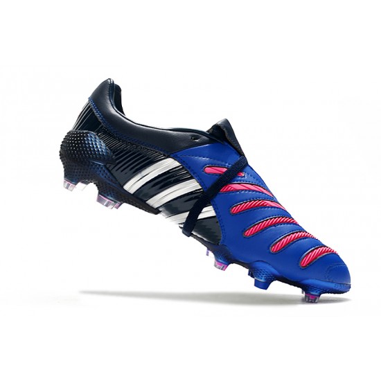 Adidas Predator Pulse Low FG UCL Black Blue Silver Soccer Cleats