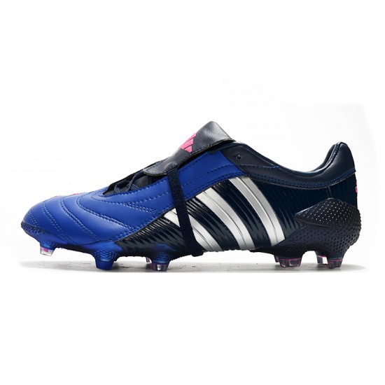 Adidas Predator Pulse Low FG UCL Black Blue Silver Soccer Cleats