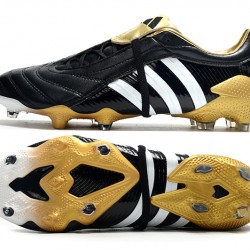 Adidas Predator Pulse Low FG UCL Black Yellow White Soccer Cleats