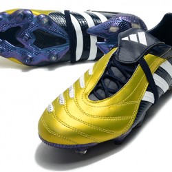 Adidas Predator Pulse Low FG UCL Gold Black White Soccer Cleats