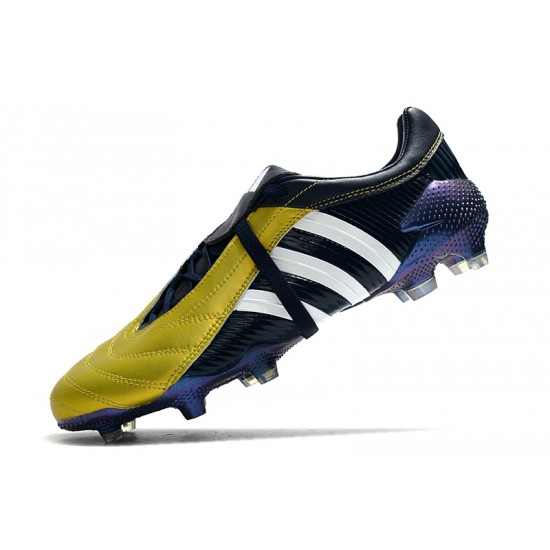 Adidas Predator Pulse Low FG UCL Gold Black White Soccer Cleats