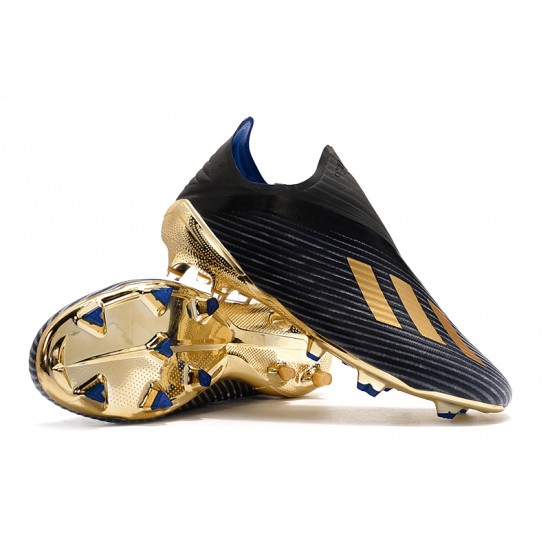 Adidas X 19 FG Black Gold Soccer Cleats