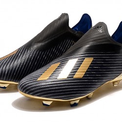 Adidas X 19 FG Black Gold Soccer Cleats