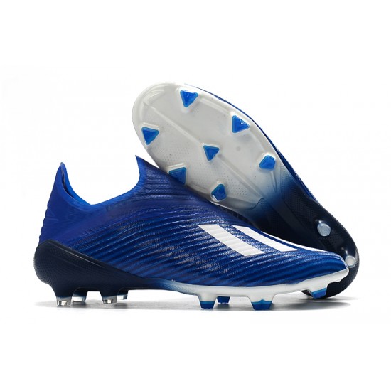 Adidas X 19 FG Blue White Soccer Cleats