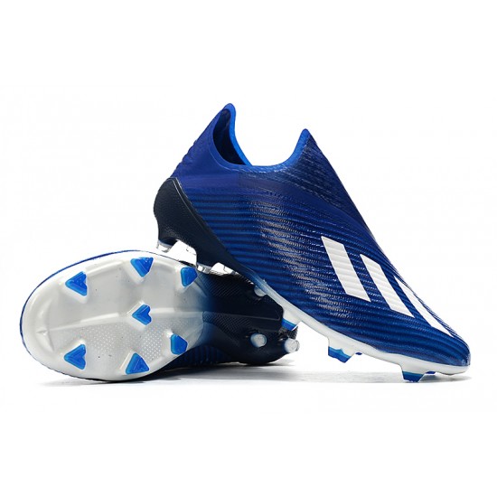 Adidas X 19 FG Blue White Soccer Cleats