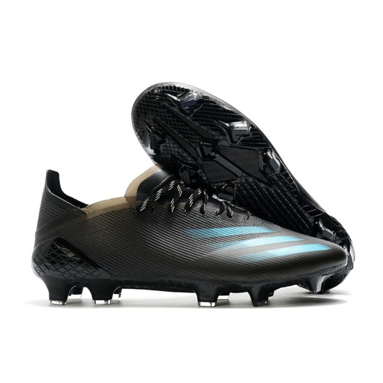 Adidas X Ghosted 1 FG Black Blue Soccer Cleats