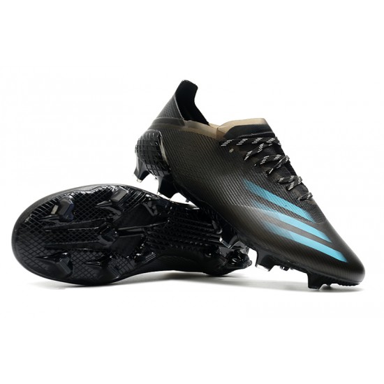 Adidas X Ghosted 1 FG Black Blue Soccer Cleats