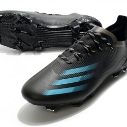 Adidas X Ghosted 1 FG Black Blue Soccer Cleats