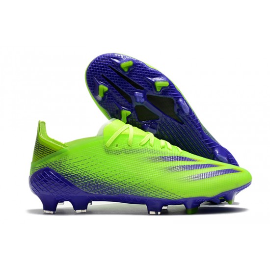 Adidas X Ghosted 1 FG Green Blue Black Soccer Cleats