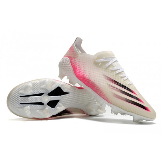 Adidas X Ghosted 1 FG Pink Beige White Soccer Cleats