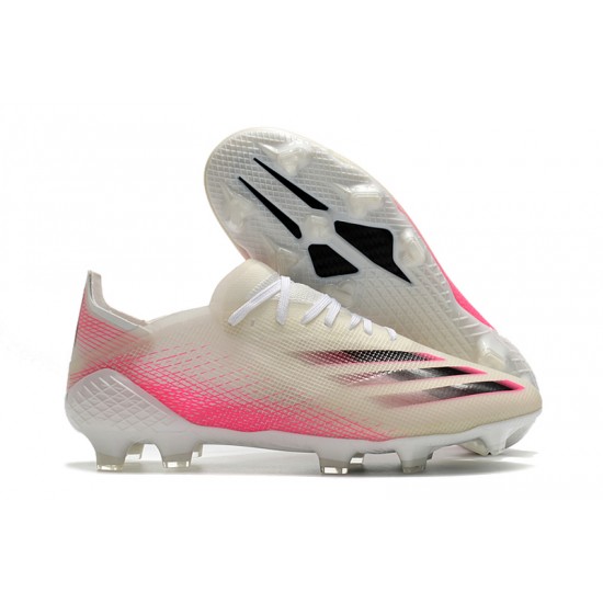 Adidas X Ghosted 1 FG Pink Beige White Soccer Cleats