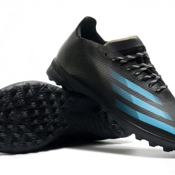 Adidas X Ghosted 1 TF Black Blue Soccer Cleats