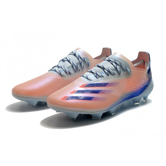 Adidas X Ghosted 1 TF Blue Pink Silver Soccer Cleats