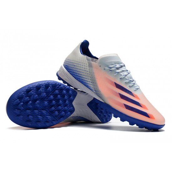 Adidas X Ghosted 1 TF Blue Pink White Soccer Cleats