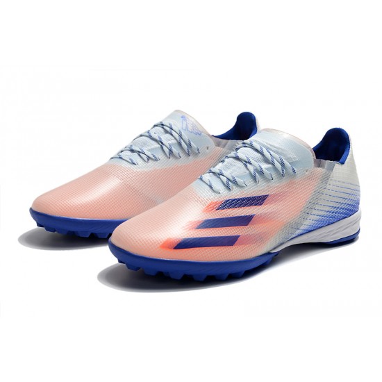 Adidas X Ghosted 1 TF Blue Pink White Soccer Cleats