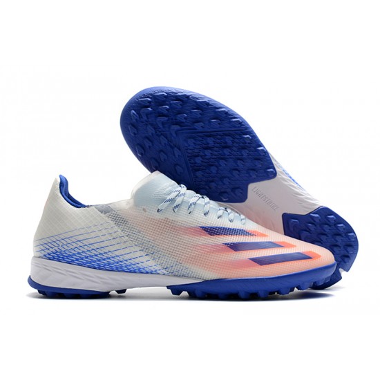 Adidas X Ghosted 1 TF Blue Pink White Soccer Cleats