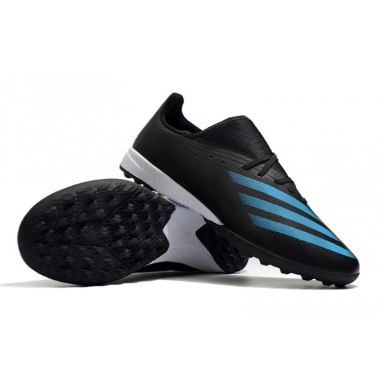 Adidas X Ghosted 3 TF Black Blue Soccer Cleats