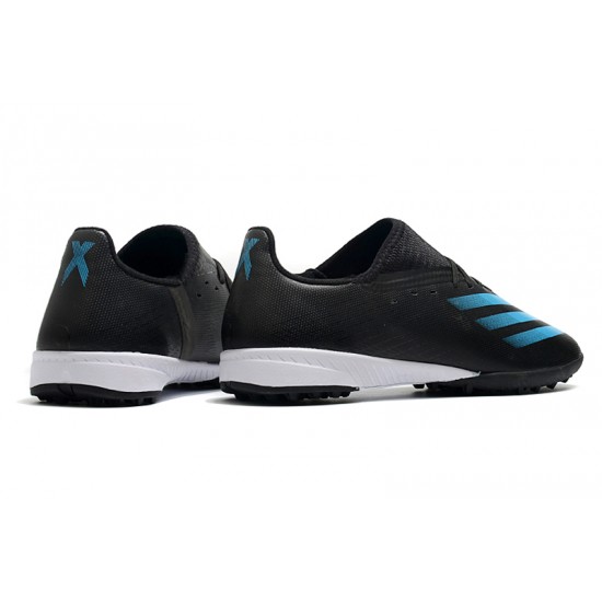 Adidas X Ghosted 3 TF Black Blue Soccer Cleats