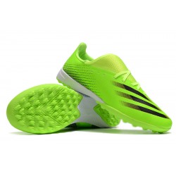 Adidas X Ghosted 3 TF Green Black Soccer Cleats