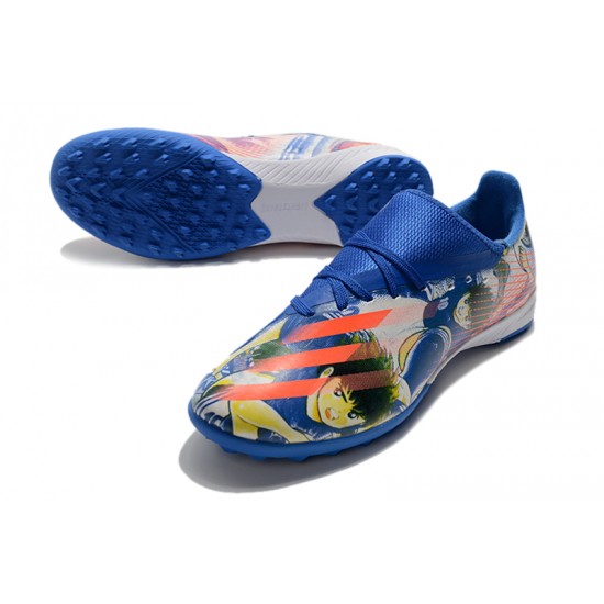 Adidas X Ghosted 3 TF Navy Blue Orange Soccer Cleats