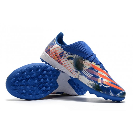 Adidas X Ghosted 3 TF Navy Blue Orange Soccer Cleats