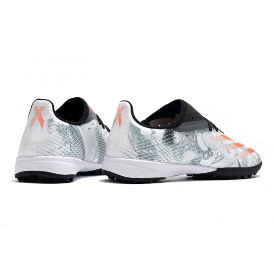 Adidas X Ghosted 3 TF White Black Orange Soccer Cleats