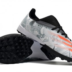 Adidas X Ghosted 3 TF White Black Orange Soccer Cleats
