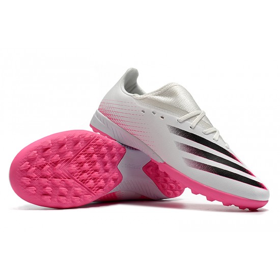 Adidas X Ghosted 3 TF White Pink Black Soccer Cleats