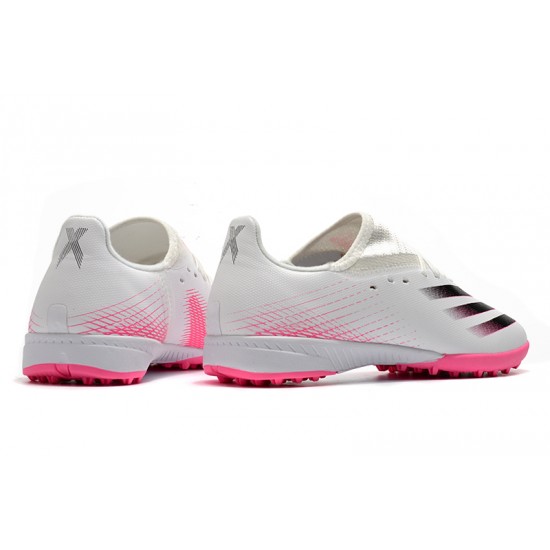 Adidas X Ghosted 3 TF White Pink Black Soccer Cleats