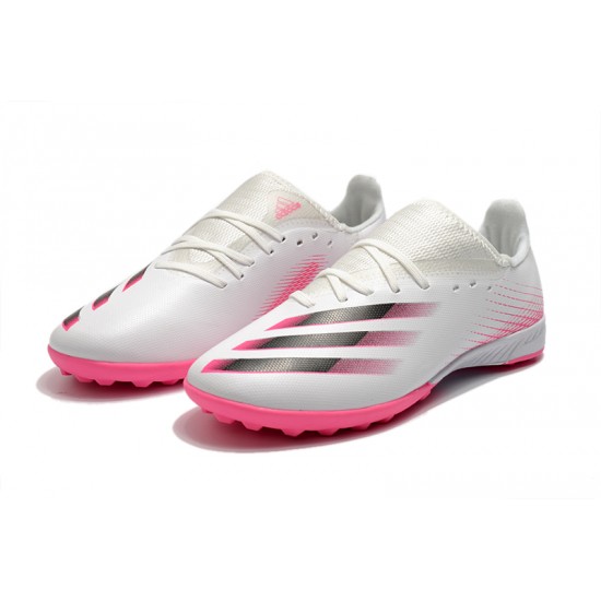 Adidas X Ghosted 3 TF White Pink Black Soccer Cleats