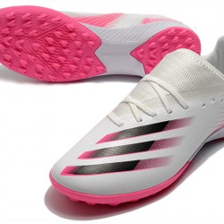 Adidas X Ghosted 3 TF White Pink Black Soccer Cleats