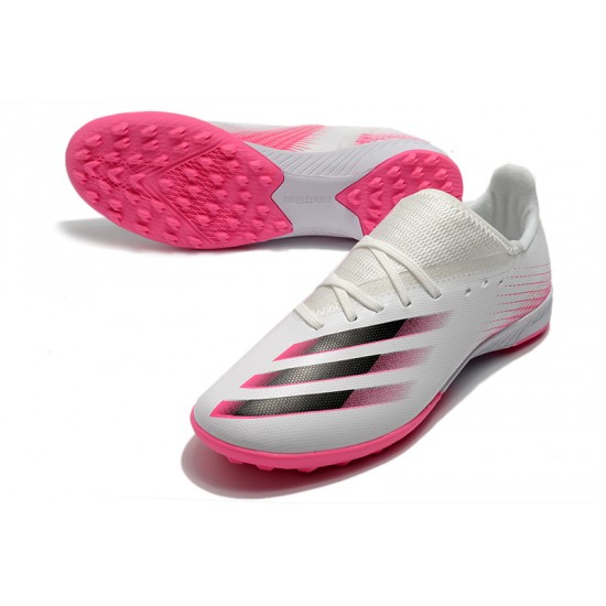 Adidas X Ghosted 3 TF White Pink Black Soccer Cleats