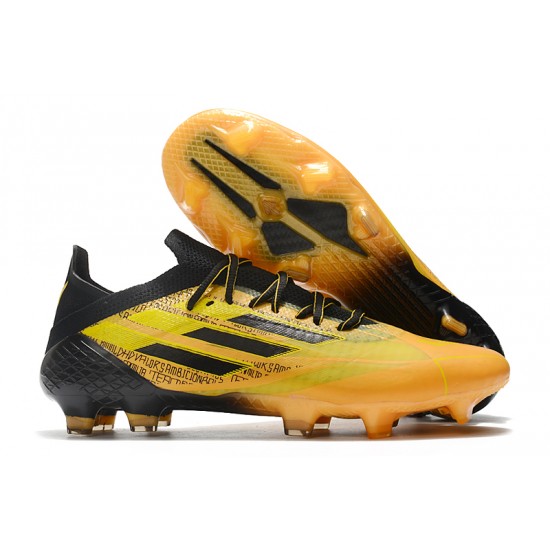 Adidas X Speedflow FG Low-top Black Gold Men Soccer Cleats
