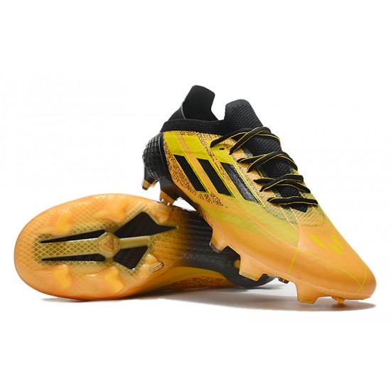 Adidas X Speedflow FG Low-top Black Gold Men Soccer Cleats