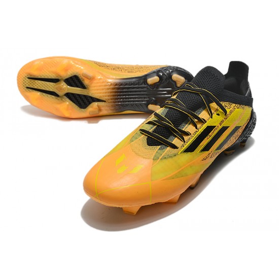 Adidas X Speedflow FG Low-top Black Gold Men Soccer Cleats