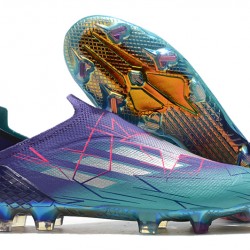 Adidas X Speedflow FG Low-top Turqoise Purple Gold Soccer Cleats