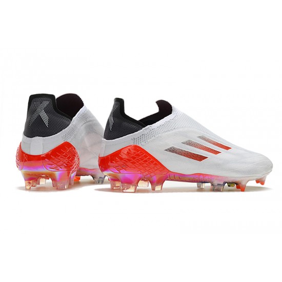 Adidas X Speedflow FG Low-top White Gold Red Men Soccer Cleats