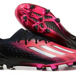 Adidas X Speedportal .1 2022 World Cup Boots FG Low-top Black Pink Soccer Cleats