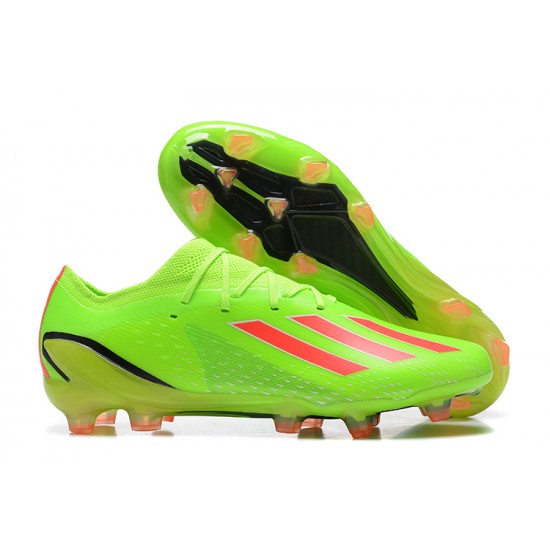 Adidas X Speedportal .1 2022 World Cup Boots FG Low-top Green Pink Soccer Cleats