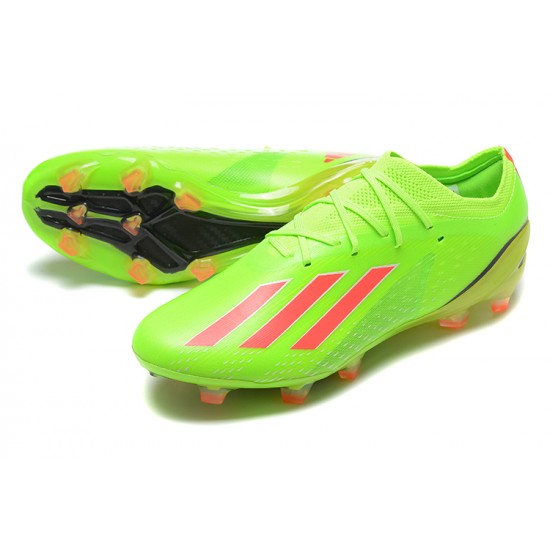 Adidas X Speedportal .1 2022 World Cup Boots FG Low-top Green Pink Soccer Cleats