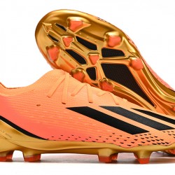 Adidas X Speedportal .1 2022 World Cup Boots FG Low-top Orange Gold Men Soccer Cleats