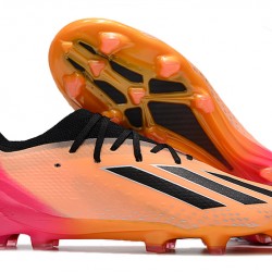 Adidas X Speedportal .1 2022 World Cup Boots FG Low-top Pink Orange Black Soccer Cleats