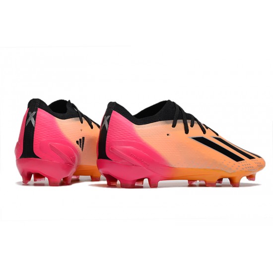 Adidas X Speedportal .1 2022 World Cup Boots FG Low-top Pink Orange Black Soccer Cleats
