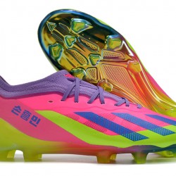 Adidas X Speedportal .1 2022 World Cup Boots FG Low-top Pink Purple Women And Men Soccer Cleats