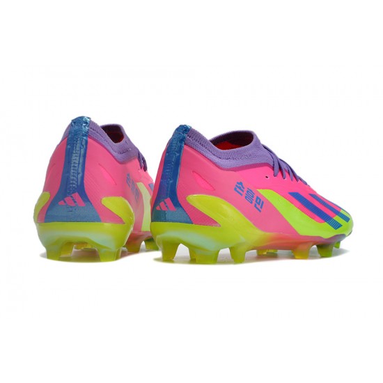 Adidas X Speedportal .1 2022 World Cup Boots FG Low-top Pink Purple Women And Men Soccer Cleats