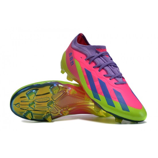 Adidas X Speedportal .1 2022 World Cup Boots FG Low-top Pink Purple Women And Men Soccer Cleats