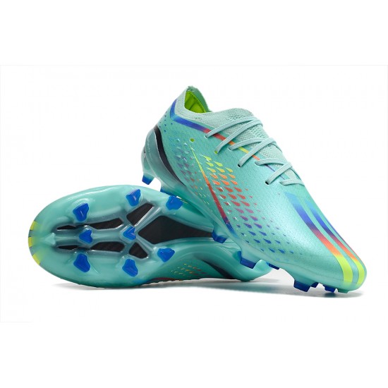 Adidas X Speedportal .1 2022 World Cup Boots FG Low-top Turqoise Multi Soccer Cleats