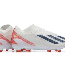Adidas X Speedportal .1 2022 World Cup Boots FG Low-top White Blue Men Soccer Cleats