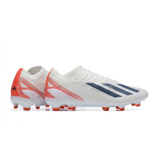 Adidas X Speedportal .1 2022 World Cup Boots FG Low-top White Blue Men Soccer Cleats